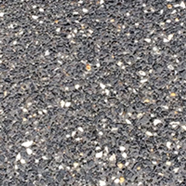 Sample view of finished concrete made with exposed aggregate